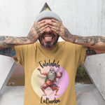 falalalalalabamba mens printed tshirt with summer santa