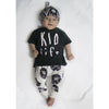 Aztec lion organic baby and toddler leggings handmade in Britain