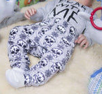 Lottie & lysh grey skulls leggings for kids
