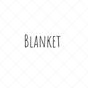 handmade blanket in a choice of prints and backing colours. Made in the UK