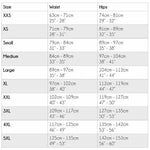 Handmade boxer shorts size guide and measurements