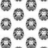 organic Monochrome aztec lion pattern design jersey exclusive to lottie and lysh