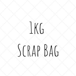 mixed fabric scrap bag of offcuts