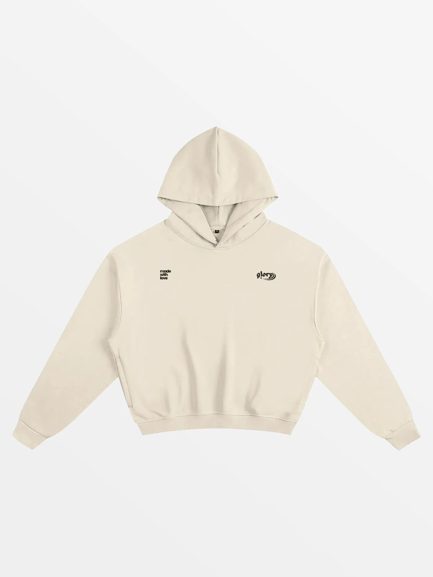 HOODIE "SANTO"-SHINEANDGLORY-Apricot-S-SHINEANDGLORY