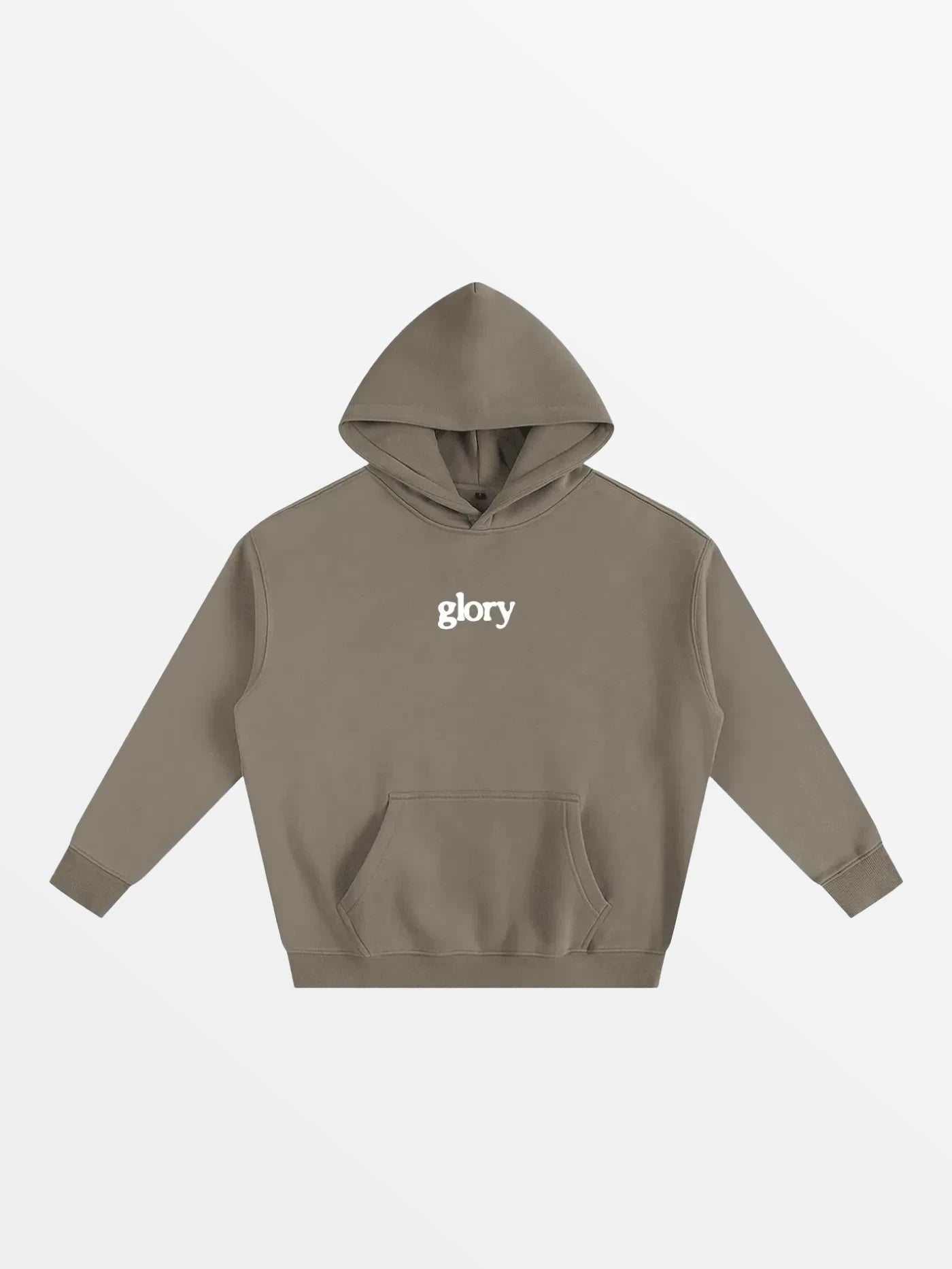 HOODIE "BERIL"-SHINEANDGLORY-Gris Coffee-S-SHINEANDGLORY
