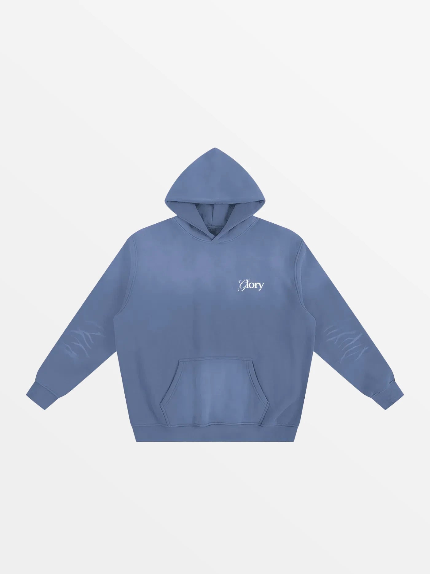 HOODIE "KAST"-SHINEANDGLORY-Denim Bleu-S-SHINEANDGLORY