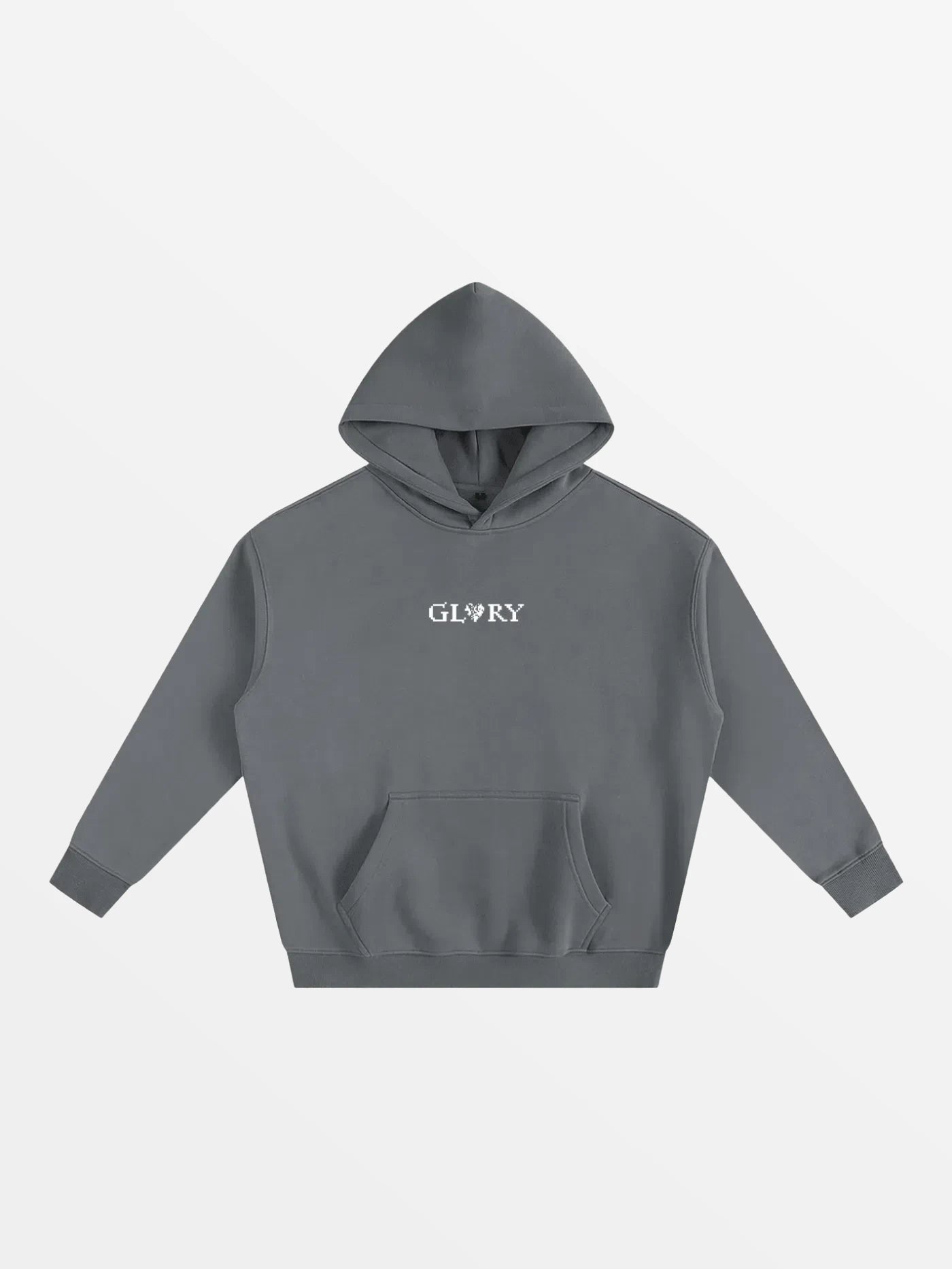 HOODIE "LOVE"-SHINEANDGLORY-Gris-S-SHINEANDGLORY