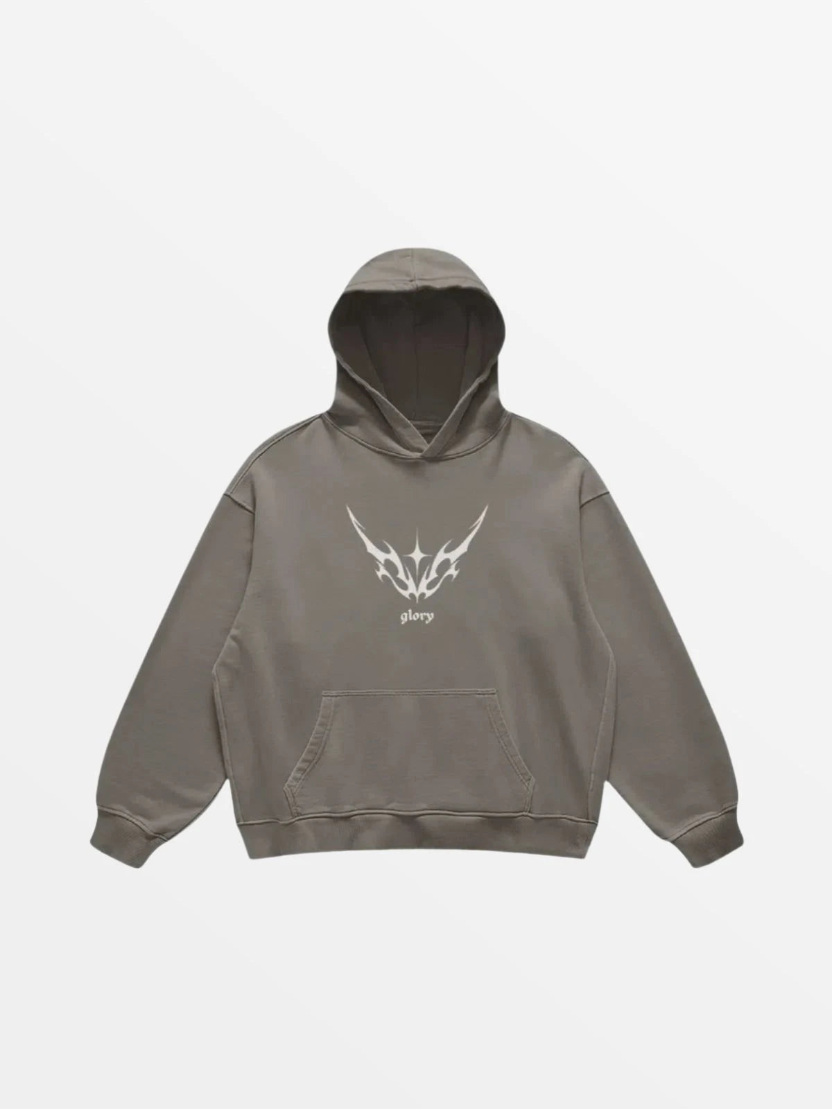 HOODIE "SENSIA"-SHINEANDGLORY-Friar Gris-S-SHINEANDGLORY