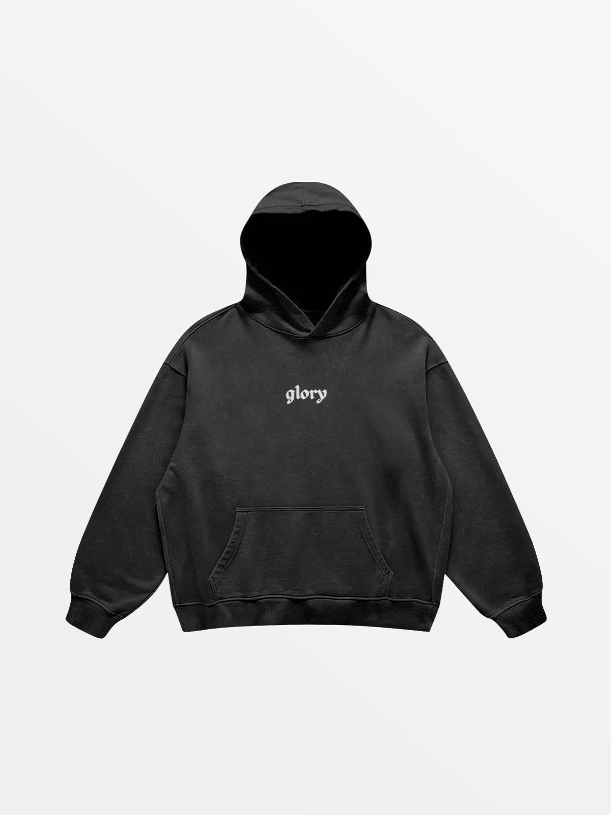 HOODIE "CENTURA"-SHINEANDGLORY-Faded Noir-S-SHINEANDGLORY