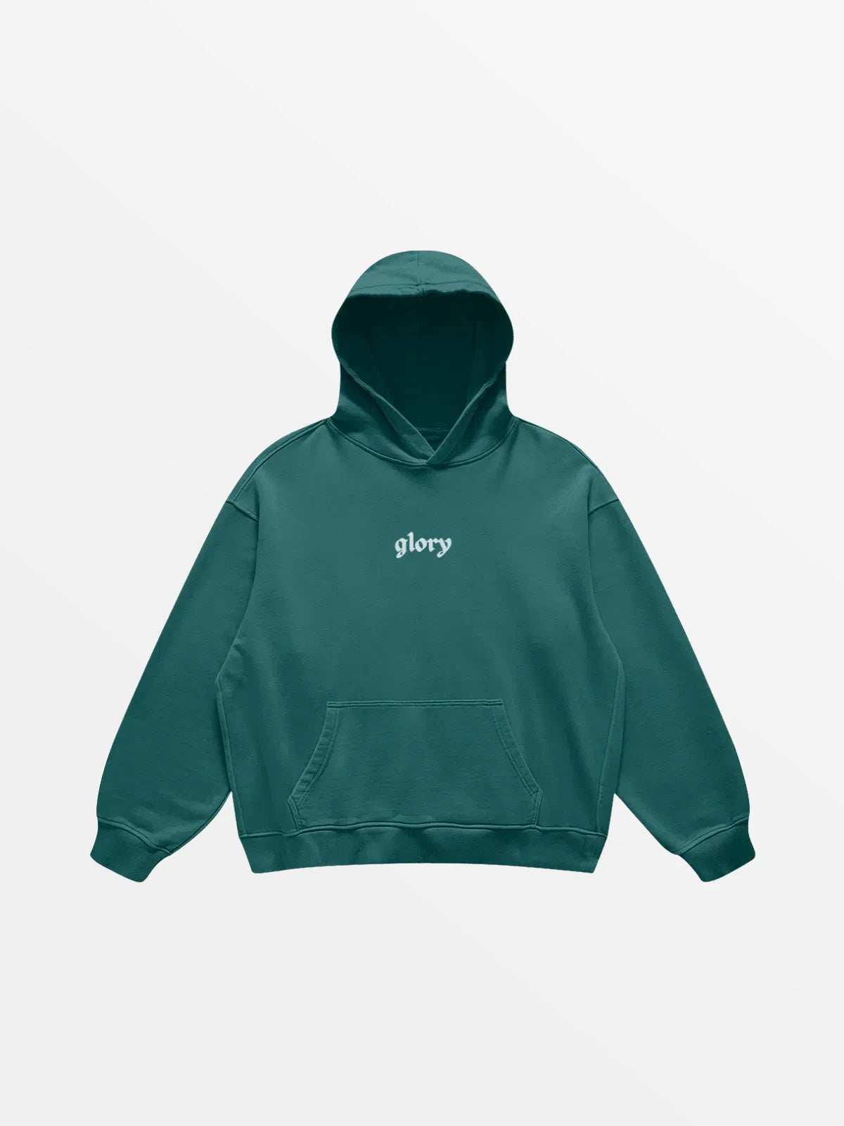 HOODIE "CENTURA"-SHINEANDGLORY-Blueish Vert-S-SHINEANDGLORY