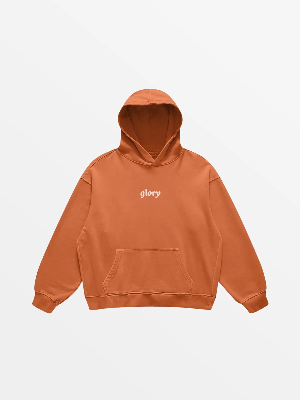 HOODIE "CENTURA"-SHINEANDGLORY-Copper Red-S-SHINEANDGLORY
